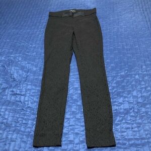 Reitman’s Black Textured Trousers . Size 10 regular- dressy straight leg pants